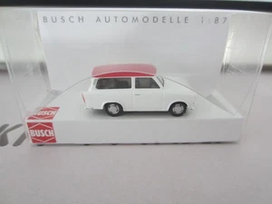BUSCH 53209 TRABANT P 601 UNIVERSAL in WHITE model is PLASTIC - HO or 1:87 scale - Picture 1 of 1