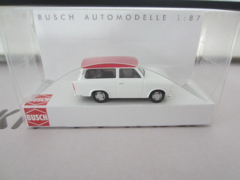 BUSCH 53209 TRABANT P 601 UNIVERSAL in WHITE model is PLASTIC - HO or 1:87 scale - Image 1 of 1