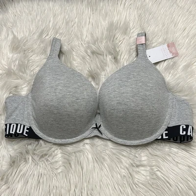 Sujetador Cacique 44C Gris Boost Plunge Con Aros Cierre Trasero Algodón Elástico NUEVO Foto 1 de 4