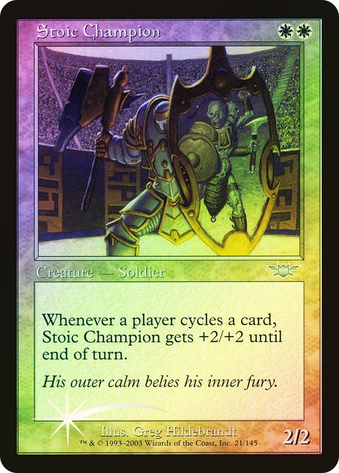 MTG FOIL Stoic Champion  - Legions #21 - Image 1 of 1