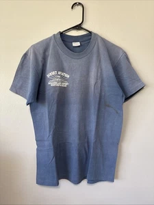 Vintage Meadowlark Airport Sunset Aviation Huntington Beach T-Shirt Men's L Fade - Picture 1 of 13