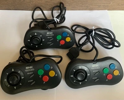 NEOGEO CD контроллер подушечка 3 шт лот непроверенный как есть мусор ретро видеоигры JP - Изображение 1 из 2