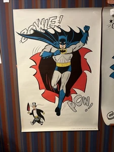 BATMAN ROBIN NATIONAL PERIODICAL PUBLICATIONS poster set x 2 1966 20x40.5 RARE - Picture 1 of 3