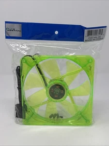 Apevia 14SL-GN 140mm 4pin+3pin Silent Green LED Case Fan - Picture 1 of 8