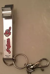 Cleveland Indians Bottle Opener Key Ring CHIEF WAHOO. MLB BANNED LOGO - Picture 1 of 2