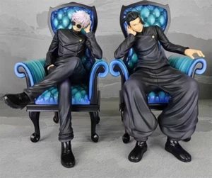 Jujutsu Kaisen Satoru Gojo Geto Suguru sitzendes Sofa Figur Modell Statue Anime - Bild 1 von 8