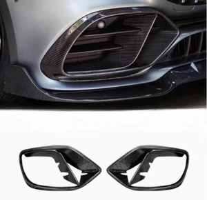Cubierta antiniebla de ventilación de aire del parachoques delantero de fibra de carbono para MB AMG GT50 GT53 2019+ - Imagen 1 de 5