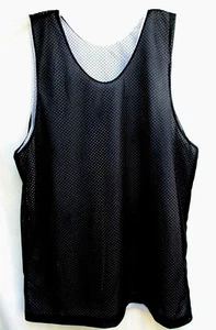 A4..REVERSIBLE.. MALLA..TANQUE..PRÁCTICA.. BLANCO Y NEGRO..JERSEY..talla XL..NUEVO SIN ETIQUETAS - Imagen 1 de 4