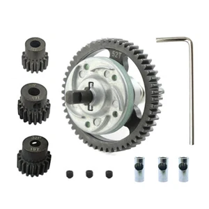 Clutch Assembly w/ 52T Metal Spur & 15/17/19T Pinions for Traxxas 1/10 Slash 4X4 - Picture 1 of 1