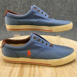 Polo Ralph Lauren Shoes Mens 12 D Vito Casual Lace Up Sneakers 00000859 Blue
