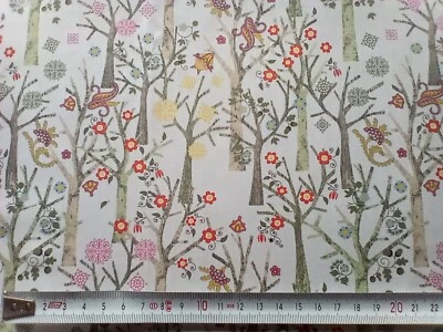 ORGANIC TUESDAY TREES B - Liberty of London Tana Lawn Cotton approx 44 x 50 cm - Image 1 of 4