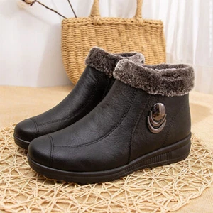 Mujeres Moda Botines Botas para la Nieve Antideslizantes Botas Impermeables Cálidas Invierno - Imagen 1 de 14