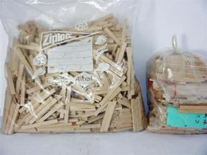 Spur 0 Echtholzschwellen 1300 Stück 58 mm + 350 verschiedene Größen - Bild 1 von 3