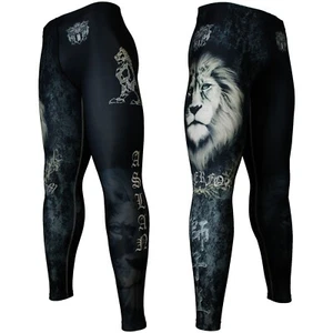 FY-130 ASLAN Compression Skin Tights Base layer MMA Spats Rash guard BJJ Runner - Picture 1 of 6