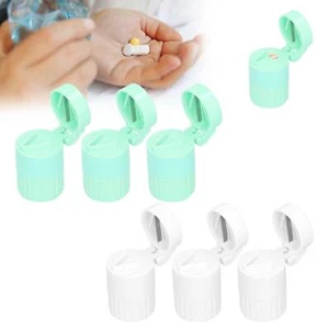3pcs MultiFunctional Pills Crusher Cutter Tablet Splitter Grinder Storage Bo HR6 - Picture 1 of 23