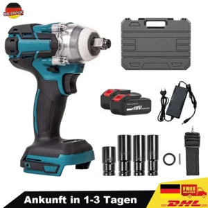 Llave de impacto sin escobillas High Torque 300N.M 18V 1/2" herramienta de trinquete con 2x2,0Ah - Imagen 1 de 10