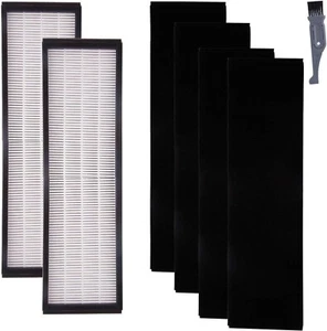 2 True HEPA Filter + 4 carbon Pre-Filters Fits Germguardian AC4825E Air Purifier - Picture 1 of 7
