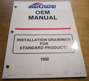 Mercruiser 3.0 4.3 5.0 350 Magnum 5.7 454 502 Installation Drawings Manual 1992 - Picture 1 of 1