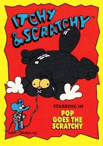 1994 SkyBox The Simpsons Series II Itchy & Scratchy #I2 Pop Goes the Scratchy - Picture 1 of 2