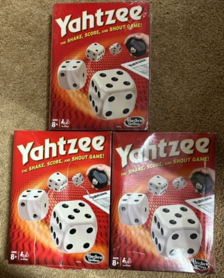 Hasbro Gaming Yahtzee-3 count *Damaged* - Image 1 of 2