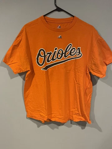 Manny Machado Baltimore Orioles Jersey T-Shirt Majestic Sz L Large Cover