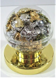 Dijes de colección máquina expendedora de goma de oro y plata Asst estuche de béisbol exhibición - Imagen 1 de 4