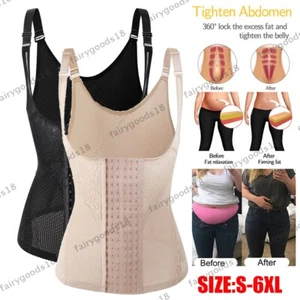 Women Waist Trainer Cincher Zipper Vest Corset Girdle Slimming Belt Body Shaper - Picture 1 of 15