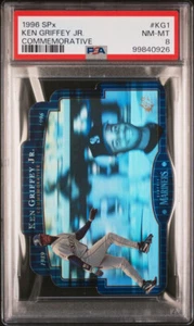 KEN GRIFFEY JR. 1996 SPx COMMEMORATIVE INSERT SP MARINERS PSA 8 POP 65 - Picture 1 of 1