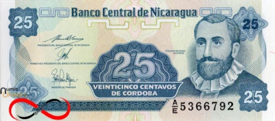 Nicaragua - Billet de 25 Centavos ND (1991), Neuf (P170a(2)) - Photo 1/2