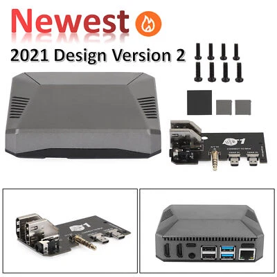 MADHORNETS Computer Aluminum Case Enclosure Box For Raspberry Pi 4 B 4B for Argon One