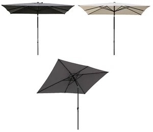Sonnenschirm Balkonschirm Gartenschirm 2 x 3 m Kurbelschirm knickbar Alu Kurbel - Bild 1 von 17