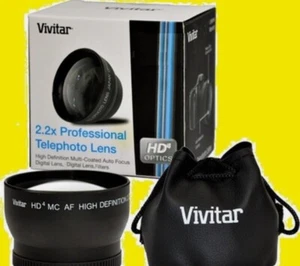 VIVITAR 0.43x WIDE ANGLE LENS With MACRO 62mm HD4 to NIKON CAMERA VIV-62W - Picture 1 of 11