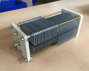 500pF  TX5 Split Stator Transmitting Variable Air Capacitor   5720/2/SS    H456A - Picture 1 of 8