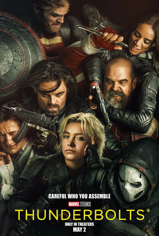 Thunderbolts movie poster (a) - 11 x 17 inches - Florence Pugh, Sebastian Stan