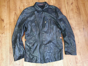 Vintage Paul Smith leather jacket 太襟 牛革-