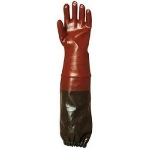 Handschuhe PVC Rot Beschichtung 65 CM Lang Schaltmanschette Actifresh T9.5/10 - Bild 1 von 2