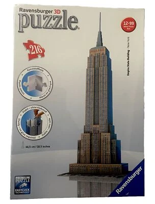 RAVENSBURGER PUZZLE 3D EMPIRE STATE BUILDING 216pz 12553 - Immagine 1 di 3