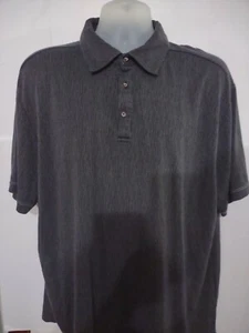Nat Nast Luxury Originals XL Gray / Black Short Sleeve Polo Modal / Polyester - Picture 1 of 8