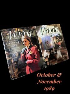 2 Issues of VICTORIA Magazine October & November 1989