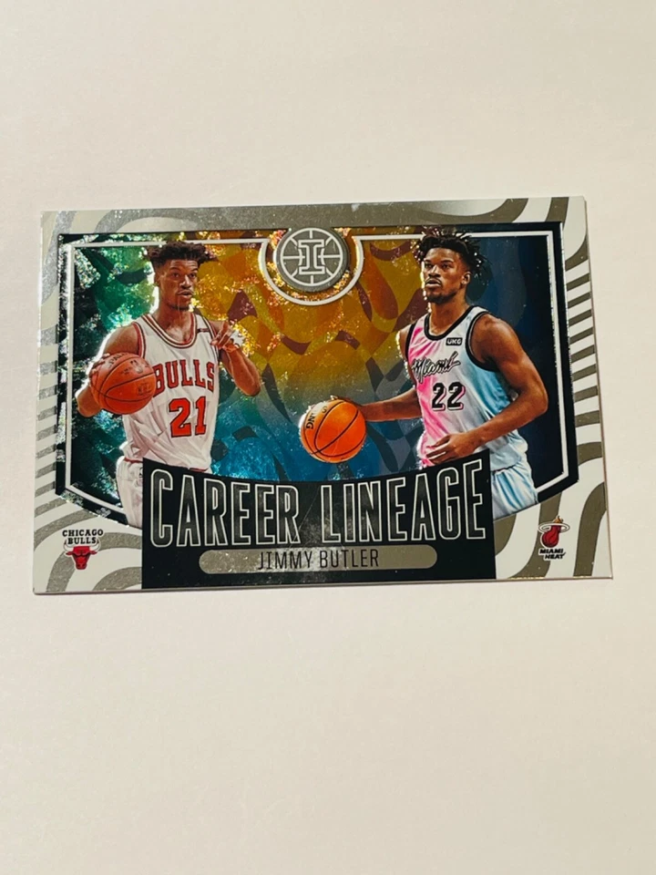 JIMMY BUTLER 2020-21 Panini Illusions CAREER LINEAGE Insert   #17 Bulls HEAT - Image 1 of 2
