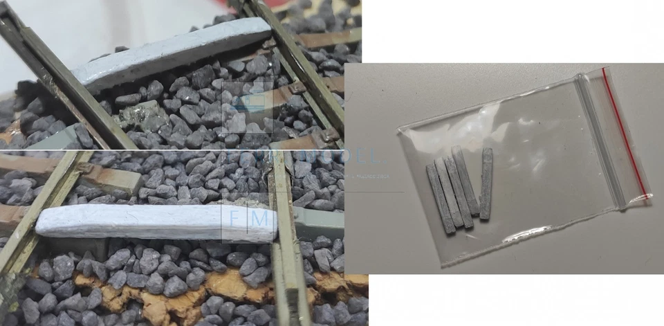 FERRMODEL 380 - Traverse limite di manovra, 5pz. Scala H0 1:87