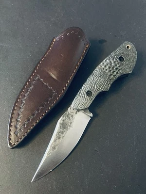 handgefertigtes Kompaktmesser O1 Stahl – Sammler & Outdoor - Bild 1 von 4