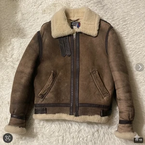 Schott NYC Herren Shearling Lammfell Flieger Bomber Jacke TYP B-3 braun gebraucht - Bild 1 von 24