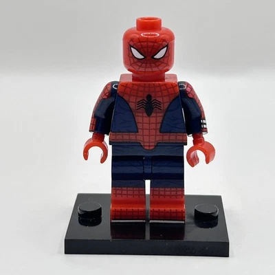 Lego Spider-Man Marvel Comics Superheroes Mini Figurine Rouge & Noir Rare... - Photo 1/4