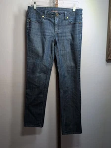 Pantalones de mezclilla para mujer Tory Burch talla 28 azul oscuro - Imagen 1 de 7
