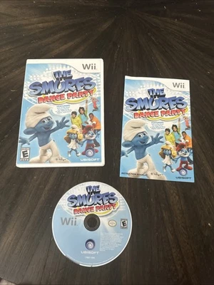 Nintendo Wii Game The Smurfs Dance Party CIB Complete In Box  - Image 1 of 4