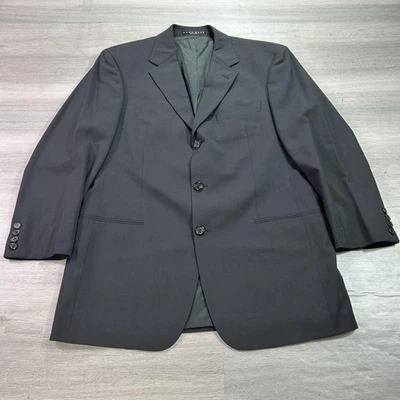 Hugo Boss Blazer Mens 40R Black Einstein Sigma Virgin Wool Made in USA 3 Button - Image 1 of 4