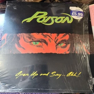Poison - Open Up And Say Ahh! 1st Press 1988 Uncensored Cover LP - Picture 1 of 6