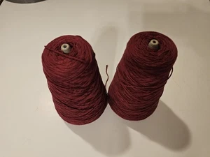 Brown Sheep Co Spool/cone 80% Cotton/20% Wool Yarn Color 930 2 Spools - Picture 1 of 5
