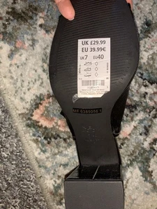 New Look Size 7 Black Heels - Picture 1 of 3